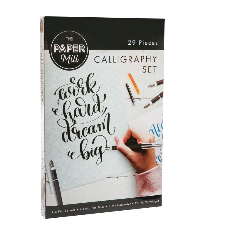 Light Gray The Paper Mill Calligraphy Set 29pc Pens and Markers