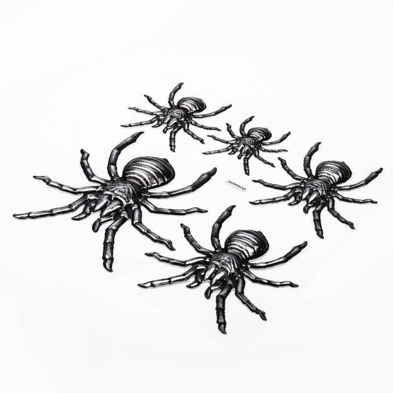 White Smoke Art Star Halloween 3D Wall Stickers Spiders Halloween