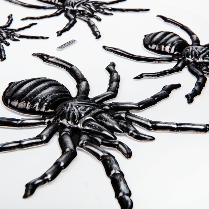 Black Art Star Halloween 3D Wall Stickers Spiders Halloween