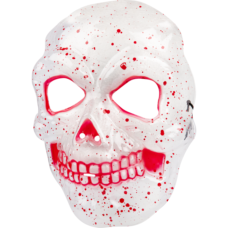 Misty Rose Art Star Halloween Clear Bloody Skull Mask 22.5 x 17cm Halloween