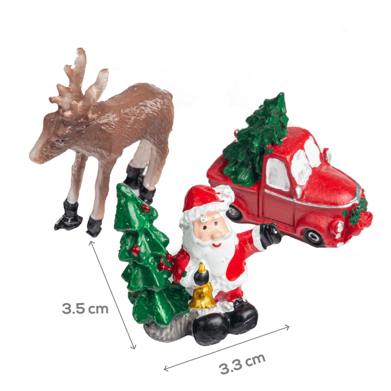 Firebrick Make A Merry Christmas Ornaments Stag/Santa/Ute 3pc Christmas