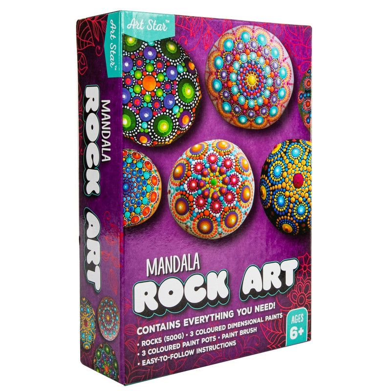 Dark Magenta Art Star Mandala Rock Art Kit 500grams Kids Craft Kits