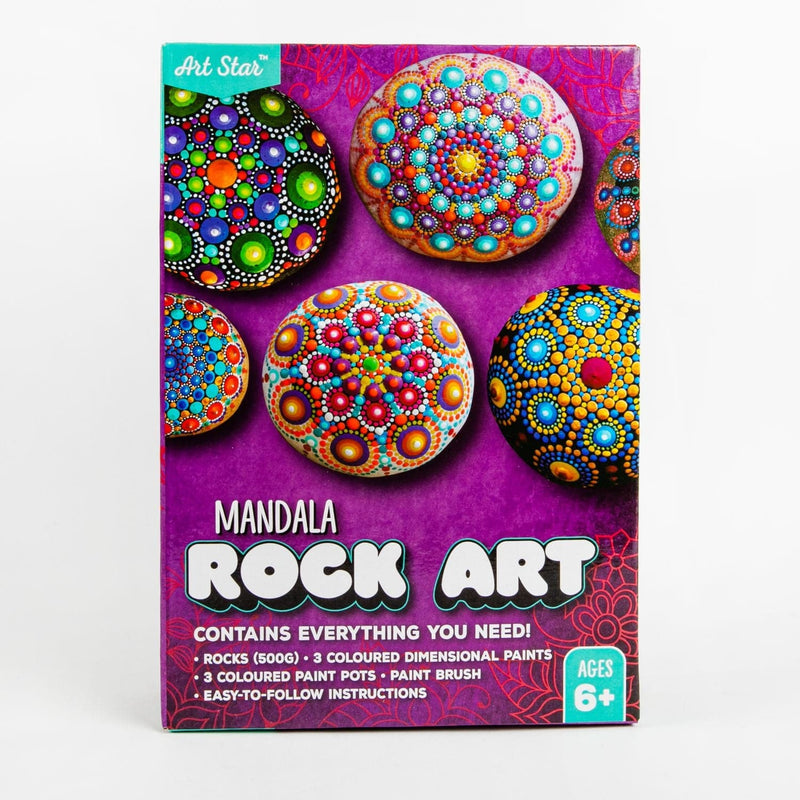 Dark Magenta Art Star Mandala Rock Art Kit 500grams Kids Craft Kits