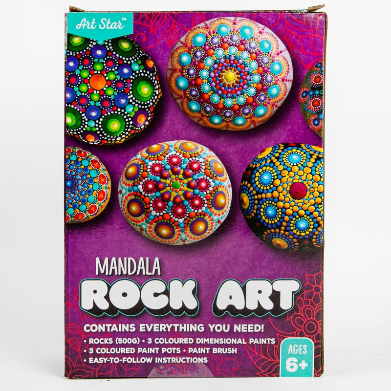 Maroon Art Star Mandala Rock Art Kit 500grams Kids Craft Kits