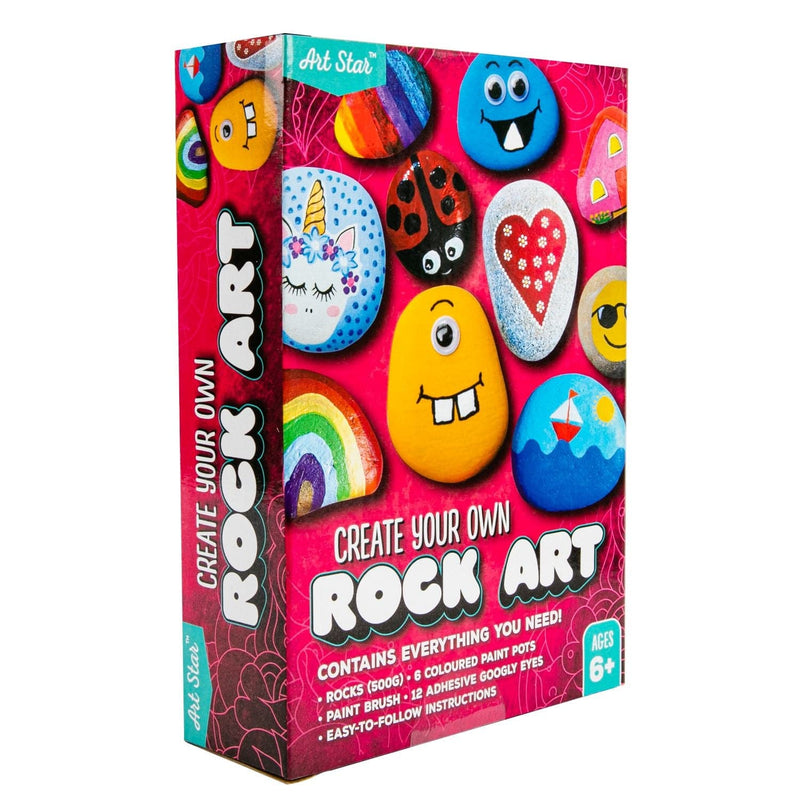 Orange Art Star Create Your Own Rock Art Kit 500grams Kids Craft Kits