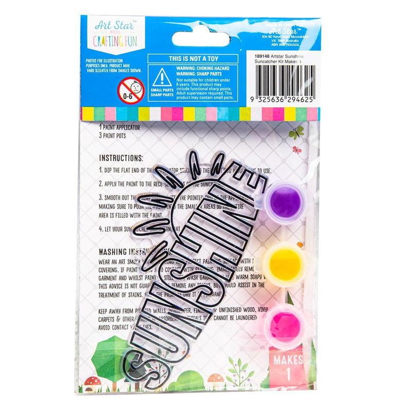 Gray Art Star Sunshine Suncatcher Kit Kids Craft Kits