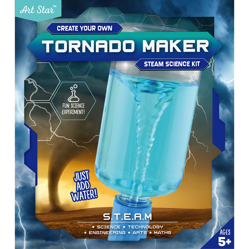 Dim Gray Art Star Create Your Own Tornado Maker STEAM Science Kit Kids Craft Kits