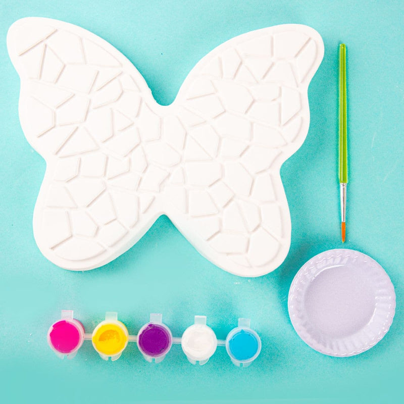 Powder Blue Art Star Decorate Your Own Stepping Stone Butterfly Kids Craft Kits