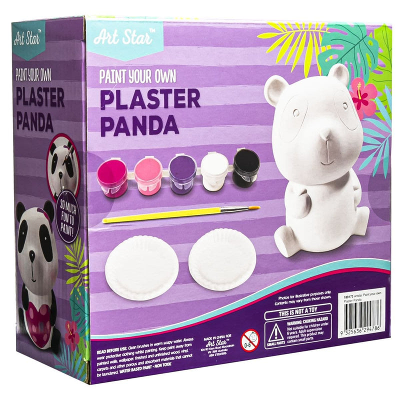 Orchid Art Star Paint Your Own Plaster Panda Kids Craft Kits