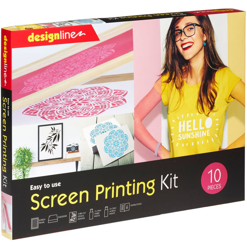 White Smoke Designline Screen Printing Kit 10pc Screen Printing