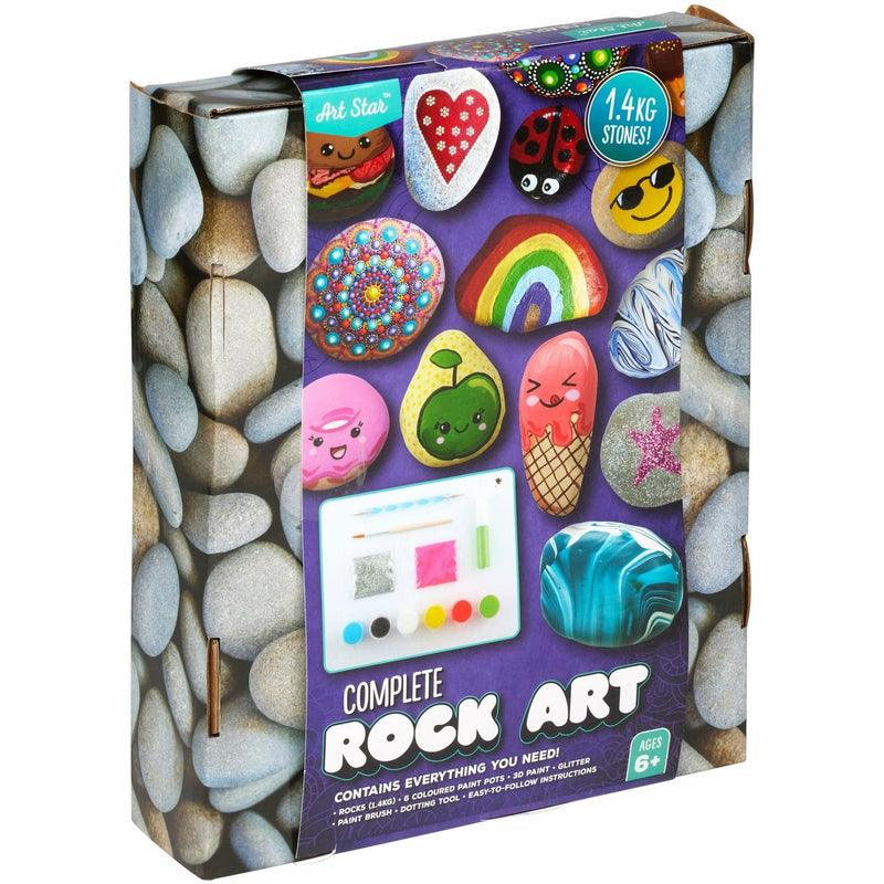Plum Art Star Complete Rock Art Kit 1.4Kg Of Stones Kids Craft Kits