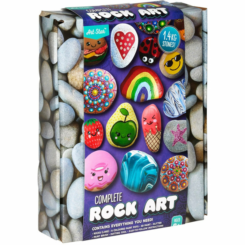 Plum Art Star Complete Rock Art Kit 1.4Kg Of Stones Kids Craft Kits