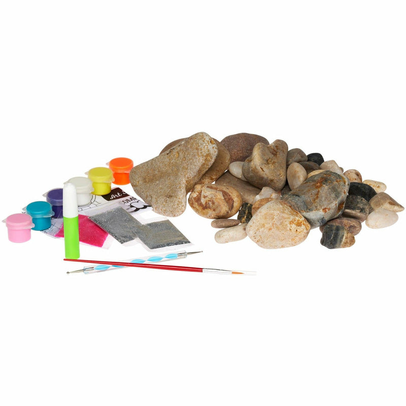 Rosy Brown Art Star Complete Rock Art Kit 1.4Kg Of Stones Kids Craft Kits