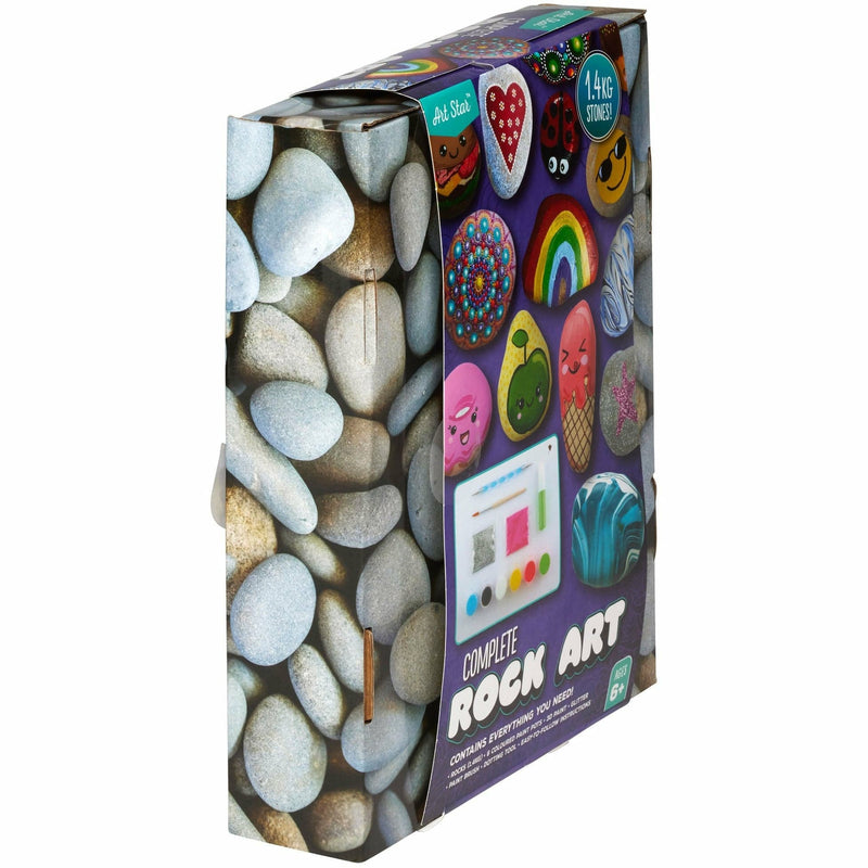Gray Art Star Complete Rock Art Kit 1.4Kg Of Stones Kids Craft Kits