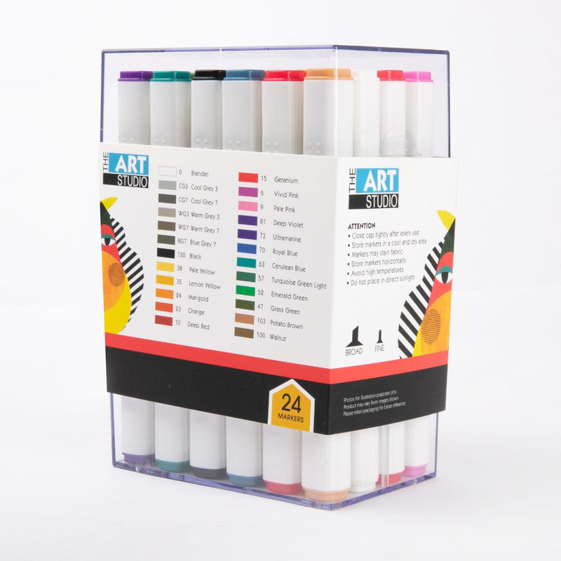 Tomato The Art Studio Graphic ProDuo Marker 24pk Pens and Markers