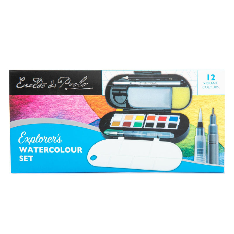 Plum Eraldo di Paolo Explorers Watercolour Set 12 colour Watercolour Paints