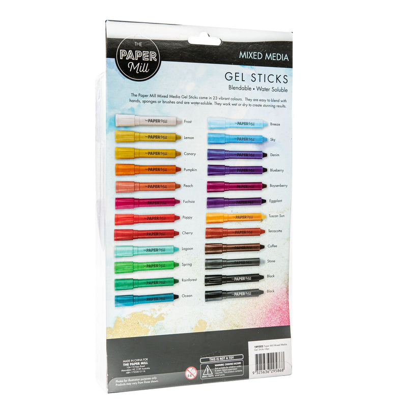 Lavender The Paper Mill Mixed Media Gel Sticks 24pk Pastels & Charcoal