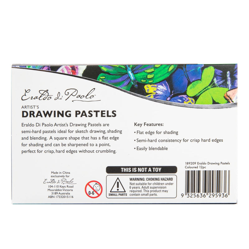 White Smoke Eraldo Drawing Pastels Coloured 12pc Pastels & Charcoal