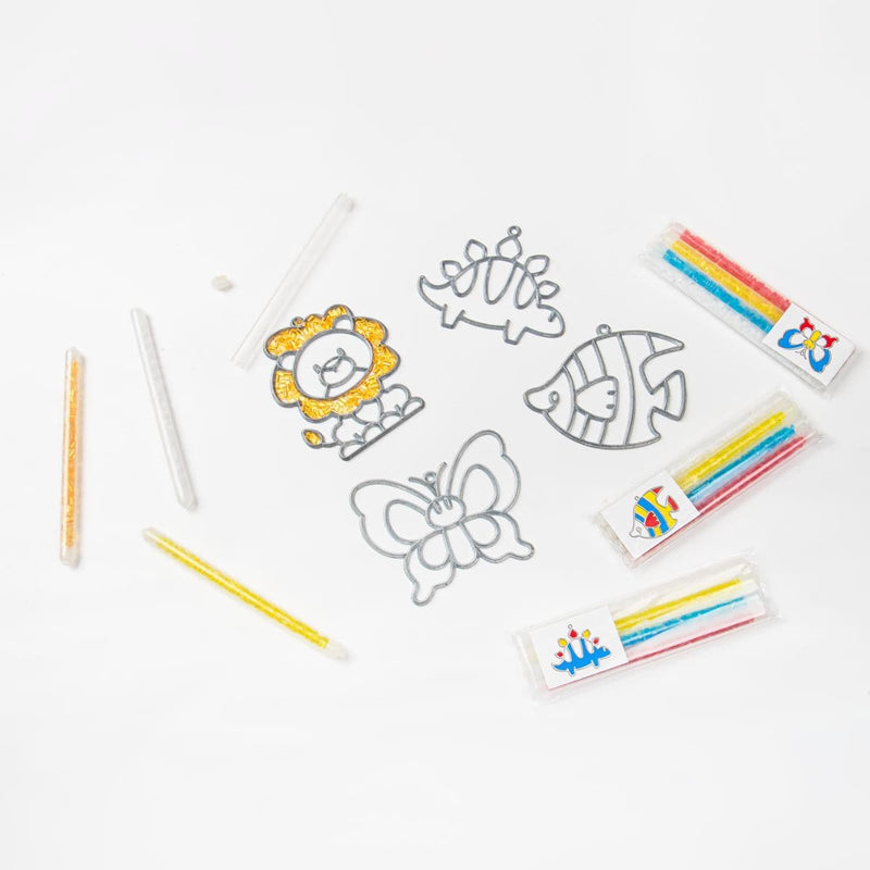 White Smoke Art Star Colour & Bake Suncatcher Activity Kit 4pk Kids Craft Kits