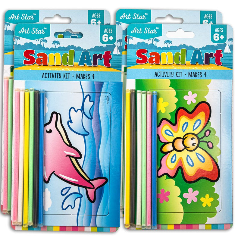 Light Sea Green Art Star Sand Art Small Activity Kit 4pk Kids Craft Kits