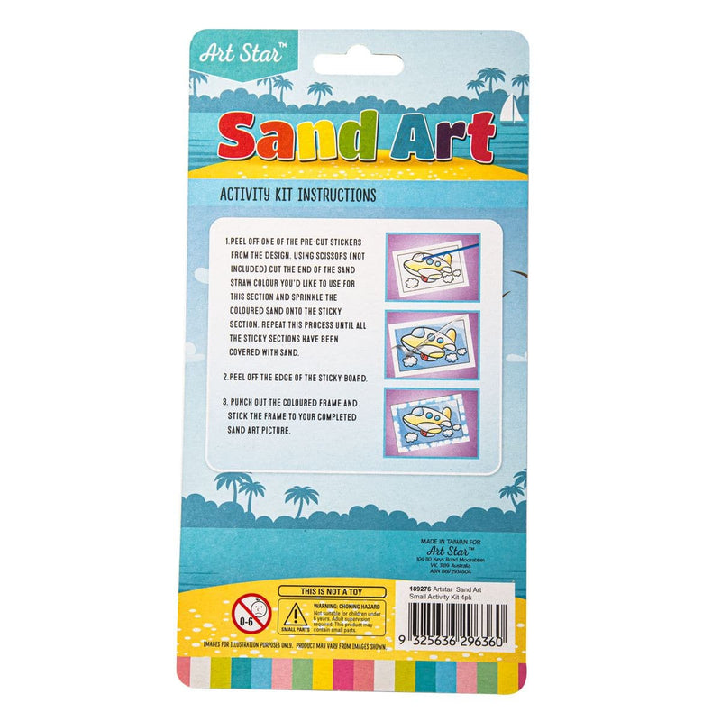 Lavender Art Star Sand Art Small Activity Kit 4pk Kids Craft Kits