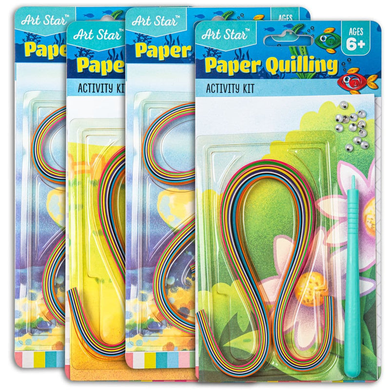 Yellow Green Art Star Quilling Art Small Activity Kit 4pk Kids Craft Kits