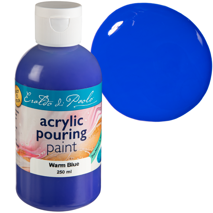 Gray Eraldo Di Paolo Pouring Paint Warm Blue 250ml Acrylic Paints