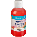 Light Gray Eraldo di Paolo Pouring Paint Warm Red 250ml Acrylic Paints