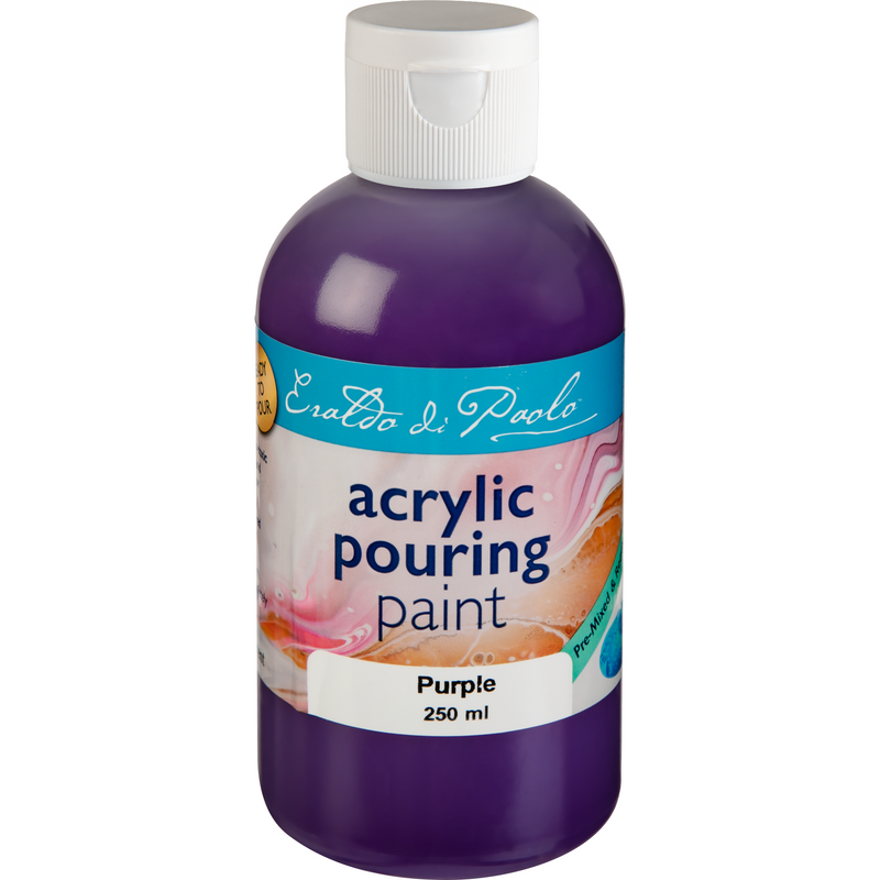 Gray Eraldo Di Paolo Pouring Paint Purple 250ml Acrylic Paints