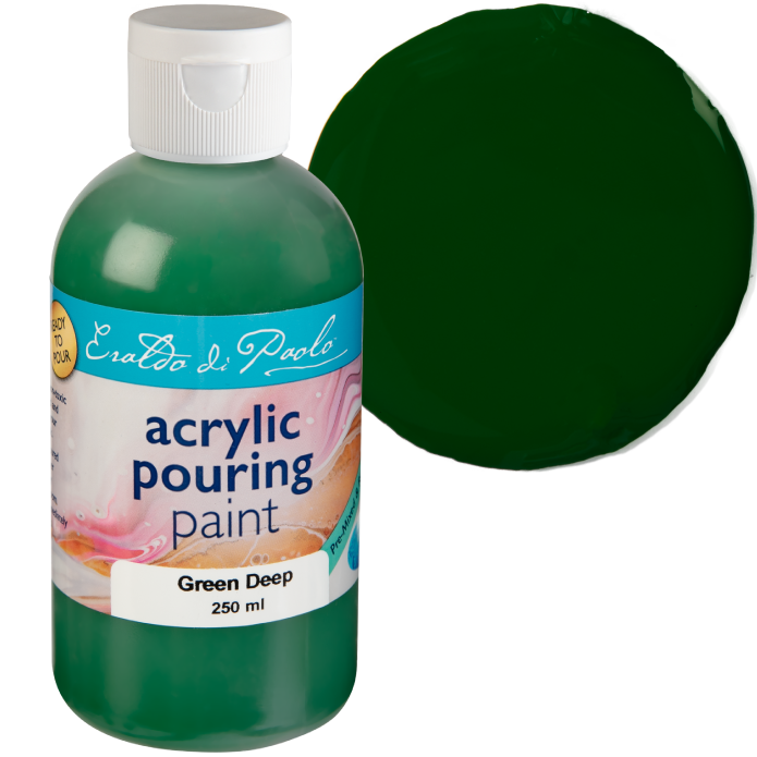 Dark Green Eraldo di Paolo Pouring Paint Green Deep 250ml Acrylic Paints