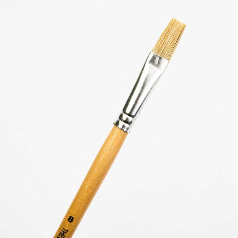 White Smoke Art Studio Bristle Brush Series 579 Flat Size 8 Paint Brushes