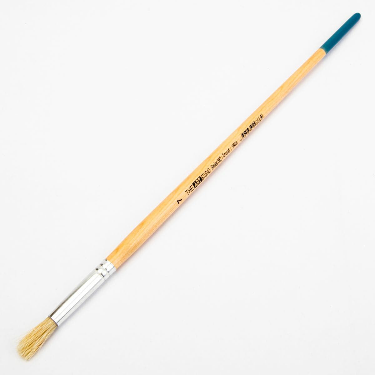 White Smoke The Art Studio Bristle Brush Series 582 Round Size 7 Paint Brushes