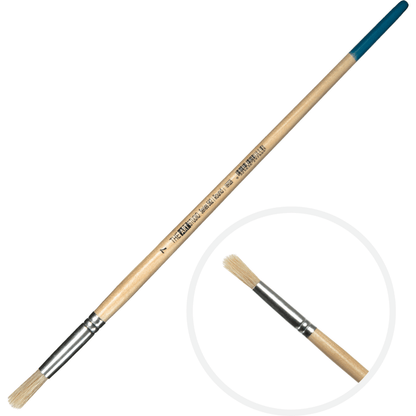 Tan The Art Studio Bristle Brush Series 582 Round Size 7 Paint Brushes