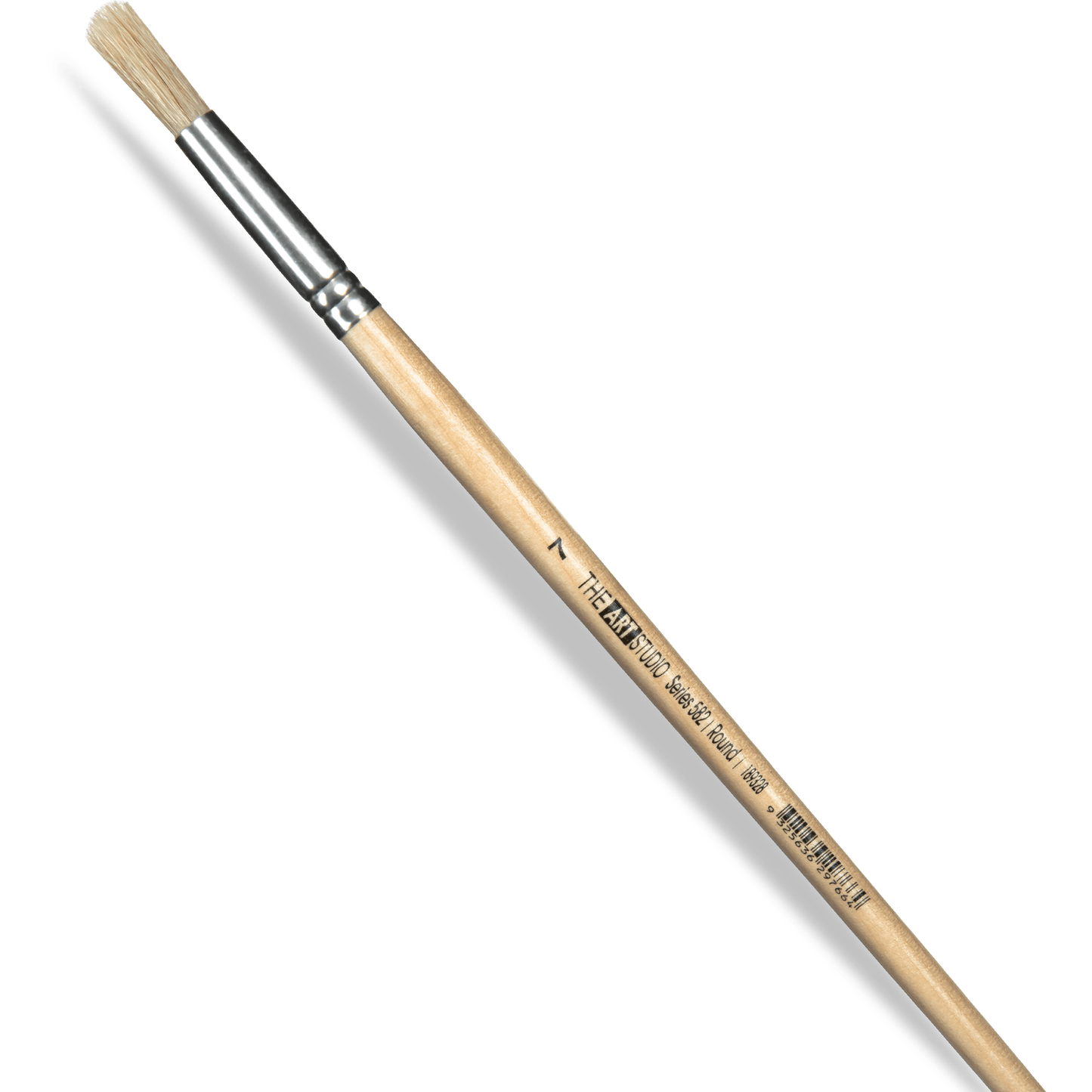 Tan The Art Studio Bristle Brush Series 582 Round Size 7 Paint Brushes