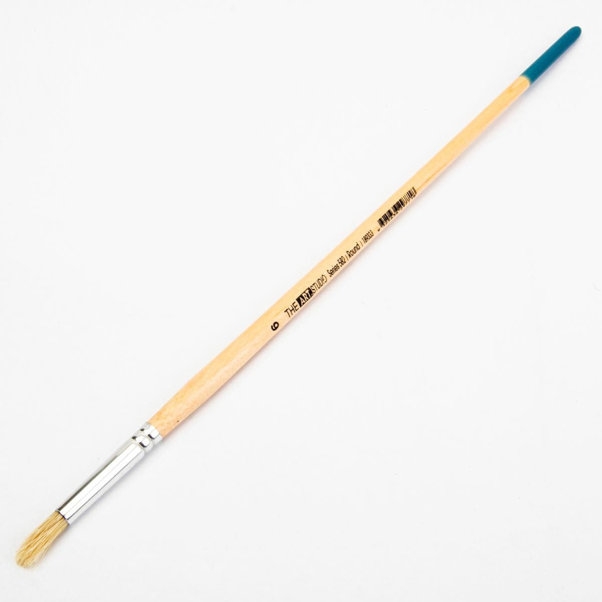 White Smoke The Art Studio Bristle Brush Series 582 Round Size 6 Paint Brushes