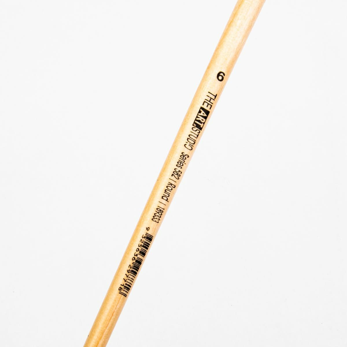 White Smoke The Art Studio Bristle Brush Series 582 Round Size 6 Paint Brushes
