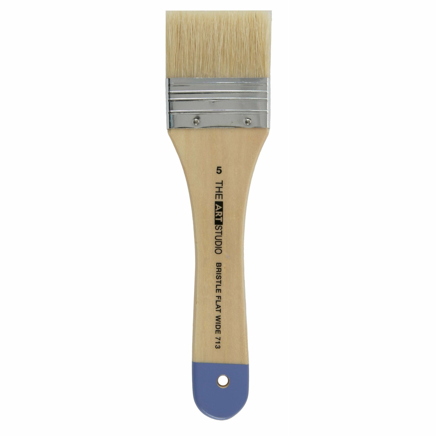 Rosy Brown Art Studio Flat Wide Bristle Brush Size 5 Paint Brushes