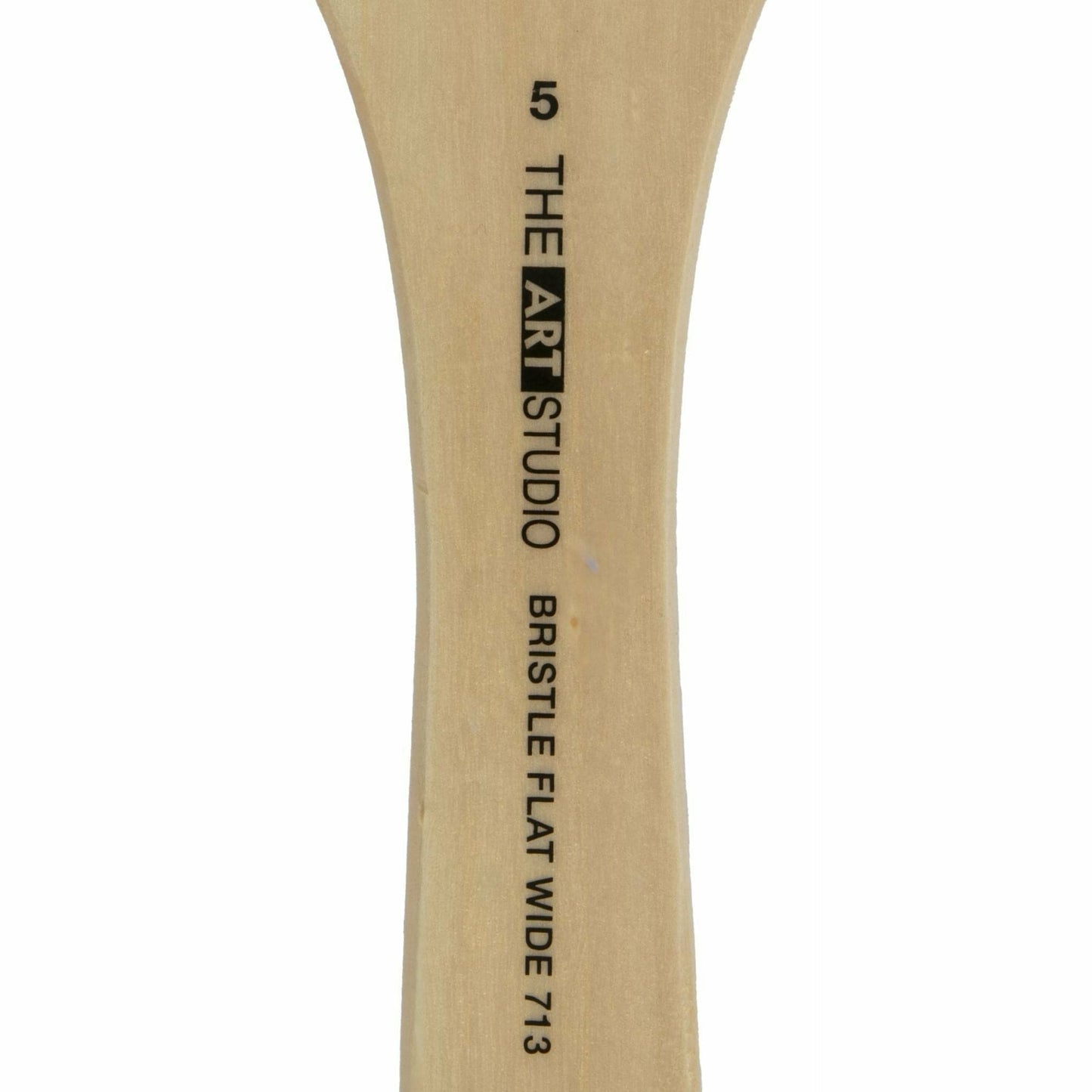 Dark Khaki Art Studio Flat Wide Bristle Brush Size 5 Paint Brushes