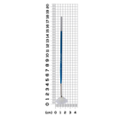 Light Slate Gray Eraldo di Paolo White Taklon Brush Fan Size 0 Paint Brushes