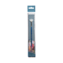 Light Slate Gray Eraldo di Paolo White Taklon Brush Fan Size 0 Paint Brushes