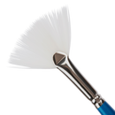 Light Gray Eraldo di Paolo White Taklon Brush Fan Size 10 Paint Brushes