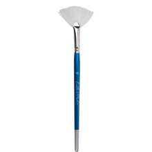 Dark Slate Gray Eraldo di Paolo White Taklon Brush Fan Size 10 Paint Brushes