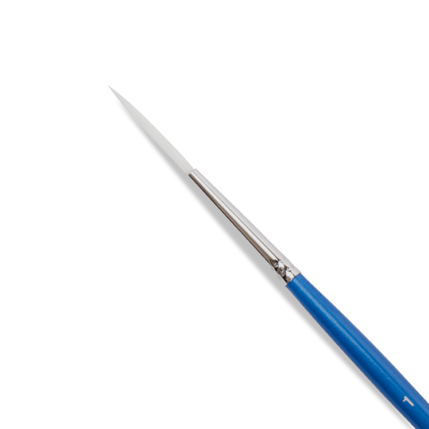 Light Gray Eraldo di Paolo White Taklon Brush Liner  Size 1 Paint Brushes