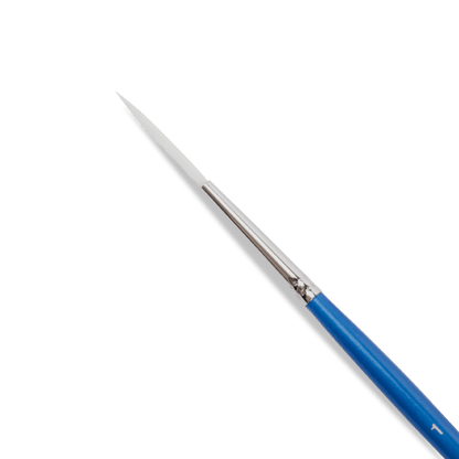 Light Gray Eraldo di Paolo White Taklon Brush Liner  Size 1 Paint Brushes
