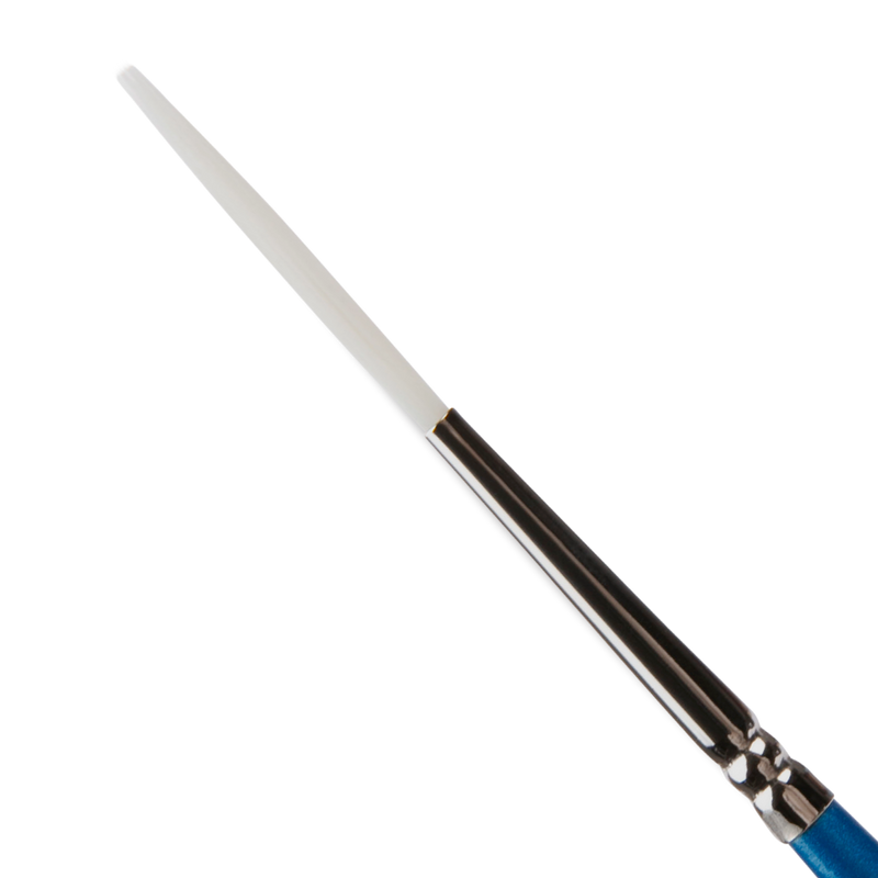 Light Gray Eraldo di Paolo White Taklon Brush Liner  Size 2 Paint Brushes