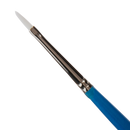 Dark Slate Blue Eraldo di Paolo White Taklon Brush Filbert Size  0 Paint Brushes