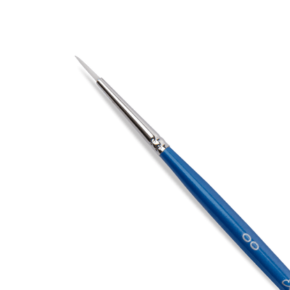 Dark Slate Blue Eraldo di Paolo Round brush 2/0 Taklon and Synthetic Brushes
