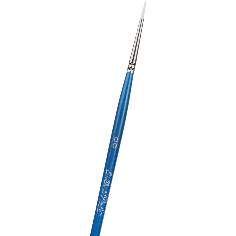 Steel Blue Eraldo di Paolo Round brush 2/0 Taklon and Synthetic Brushes