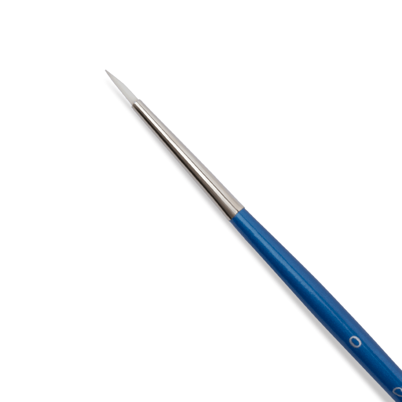 Dark Slate Blue Eraldo di Paolo Round brush 0 Paint Brushes