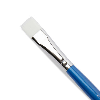 Light Gray Eraldo di Paolo Flat brush 1/2in Paint Brushes